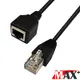 MAX+ 1M Cat6 公對母 RJ45 高速網路延長線(黑)