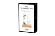 isGift Dual Weather Station Storm Glass and Galileo Thermometer Forecast Weather