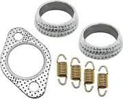 Exhaust Muffler Gasket Seal Spring Rebuild Kit for Polaris 01-14 Sportsman 400 450 500 Ranger 400 425 500 Scrambler 500 Hawkeye 400 Worker 500