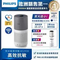 在飛比找momo購物網優惠-【Philips 飛利浦】奈米級空氣清淨機-360度高效過濾