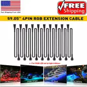 RGB LED Rock Lights Multicolor Neon Strip Light Underglow Kit For Off-Road Truck