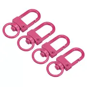 Swivel Clasps Snap Hook, 33x13mm Lobster Claw Clasp for DIY Rose Red, 4Pcs