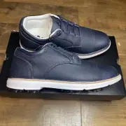 Cuater The Legend Travis Mathew Golf Shoes Blue Navy Leather Mens Size 8 NEW