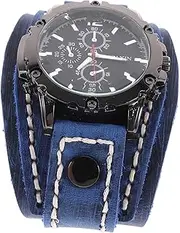 [WOFASHPURET] Watch Chain Mens Watch Unusual Watches Men Wristwatch Male Leisure Watch Decor For Man Calculator Digital Watch Pour Men Belt Watch Rectangular Watches Men Watchmen Band Alloy Blue