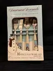 Snowmen Serenade Cambridge Potteries Stainless Steel Flatware 16 piece set NIB