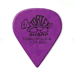 Dunlop Tortex Sharp Pick 1.14mm 撥片 匹克【黃石樂器】