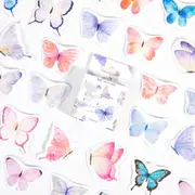 46Pcs/box Ins Style Cute Butterfly Stickers DIY Scrapbooking Decoration Stationery