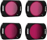 BRDRC ND Filters Set for DJI Osmo Pocket 3, 4 Pack - ND8PL ND16PL ND32L ND64PL NDPL Lens Filter for DJI Osmo Pocket 3 Creator Combo Camera Accessories