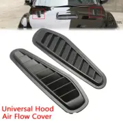 2PCS Universal Air Flow Intake Scoop Bonnet Side Fender Hood Vent 33x10.4CM AS