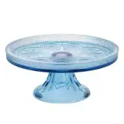 SKY BLUE CODI GLASS CAKE STAND