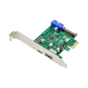 PCI-E Dual Port USB 3.1 Expansion Card Type-C + Type -A NEC720201 chipset