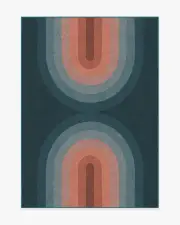 150' x 215' | Machine Washable Runner Rug | Kid & Pet Friendly | Indoor Rug | Absida Teal Rug | Ruggable
