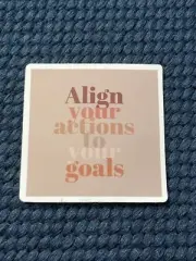 Align Your Actions To Your Goals Sticker - Boho Decal Hydroflask Laptop