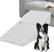 Foldable Dog Steps for Bed | Removable Dog Ramp for Sofa | Non-Slip Pets Ramps for Small Dogs | 2-Steps Cats Steps for Car | Multifunctional Ramp for Bed for Small Dogs and Cats