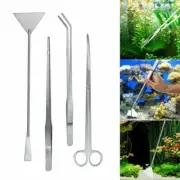 Aquarium Tool Kit Aquatic Plant Tweezers Scissors Spatula Tank Aquascaping Set
