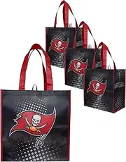 FOCO NFL Team Logo Reusable Grocery Shopping Bags Totes