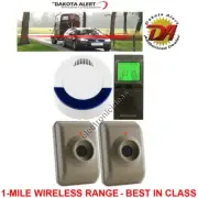 DAKOTA ALERT DCMA-4000+MTPR-4000 WIRELESS MOTION DETECTOR ALARM-2 SENSORS