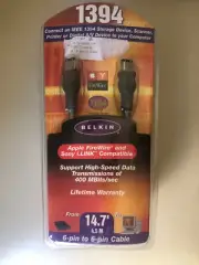 Belkin 1394 IEEE Firewire 6-Pin to 6-Pin Cable Model F3N400-14-ICE 14.7‘I- link