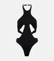 [Mugler] Mugler Cutout swimsuit AU 18 black