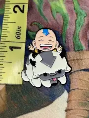 AANG & APPA PIN Avatar: The Last Airbender Nickelodeon Toon Enamel Lapel Brooch