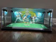 Trevor Lawrence Custom 2-card PSA & BGS display case with LED lights - Jaguars