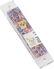 [Glass Of Venice] Murano Glass Mezuzah Cover Jewish Gift - Pink Purple Millefiori Flowers - No Scroll