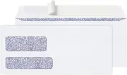 Office Depot Double-Window Envelopes, 10 (4 1/8in. x 9 1/2in.), White, Clean Seal(TM), Box of 250, 77139