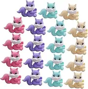 HOOTNEE 36Pcs Cute Squirrel Erasers for Cartoon Erasers for for Lightweight Stationery for Students Random Color