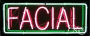 BRAND NEW "FACIAL" 32x13 BORDER REAL NEON SIGN w/CUSTOM OPTIONS 10056