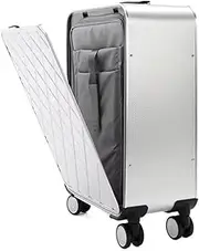 [Ｗoowayo] Travel Suitcases with Wheels Luggage Large-Capacity All-Aluminum-Magnesium Alloy Trolley Case Universal Wheel Strong Thickened Password Box (F 16inch)