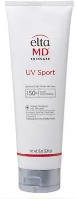 New- Sealed Elta MD UV SPORT Broad Spectrum SPF 50 Body Sunscreen, 8 oz exp 1/26