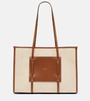 [DeMellier] DeMellier Capri leather-trimmed canvas tote bag One Size brown