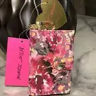 Betsey Johnson Keychain Clasp Faux Leather Vegan Floral Wallet NWT $58