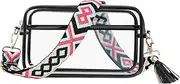 Goopreen Clear Bag Stadium Approved - Clear Crossbody Bag Adjustable Shoulder Strap, for Concerts Festivals Sports Events