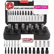 Nut and Bolt Thread Checker, 26 Male/Female Gauges - 14 Inch & 12 Metric, Thread