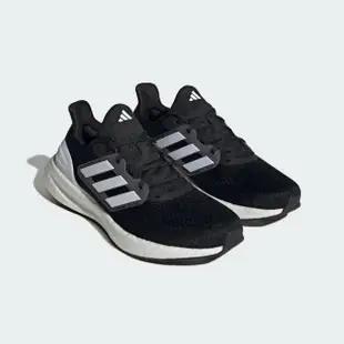 【adidas 愛迪達】慢跑鞋 男鞋 女鞋 運動鞋 緩震 PUREBOOST 23 WIDE 黑白 IF4839