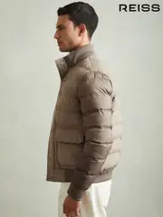Reiss Stone Marsian Patch-Pocket Quilted-Alcantara Jacket (AG5666) | $710