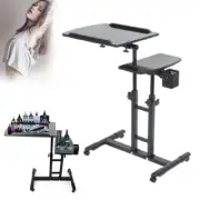 Salon Tray Cart with Storage Platform Tattoo Tray with Wheels Trolley Portable