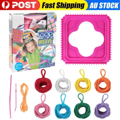 Weaving Loom Kit Toys Kids and Adults DIY Arts Crafts for Beginners Knitting AU