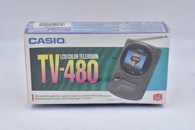 Casio TV-480 LCD Pocket Color Television Analog NEW In Sealed Box Vintage