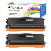 2PK Toner Cartridge for Brother TN433 TN436 HL-L8260cdw HL-L8360cdw MFC-L8610cdw