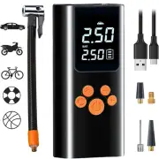 Tyre Inflator Portable Air Compressor-150PSI 6000mAh Cordless Air Pump for Ca...