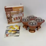 Copper Chef Eggs XL As Seen On TV Hard Boiled Poached Non Stick Caddy Cooker