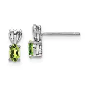 Sterling Silver Peridot Earrings