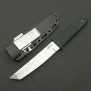 Fixed Blade Knife Cold Steel Survival Hunting Tactical Outdoor knives &Sheath