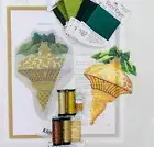 Kelly Clark hand painted needlepoint canvas kit St Guide Nov birthstone ornament
