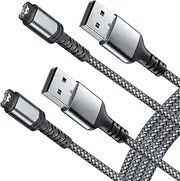 Itramax for Garmin Watch Charger Cable 1.2M 2Pack,Braided Garmin Fenix Charging Cord for Fenix 8 7 7X 7S 6 E Solar,Forerunner 965 955 265 255 245 165 55 45,Venu 3 SQ,Instinct,Vivoactive 5 4,Epix Pro