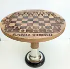 Round wooden coffee table Wooden Chess Game design bar & cafe decor Table