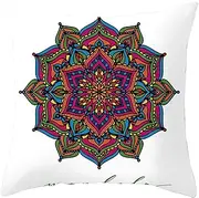 Pillow Cover Zipper Standard Cushion Covers Replacement for Outdoor Patio Chair Wicker Flax Bed Pillow Covers Queen Size Cushion Covers Outdoor Set 19 Inches