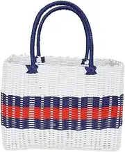Small Picnic Basket Handmade Wicker Shopping Basket Home Vegetable Fruit Packing Picnic Storage Basket Garden Imitating Rattan Woven Flower Basket
